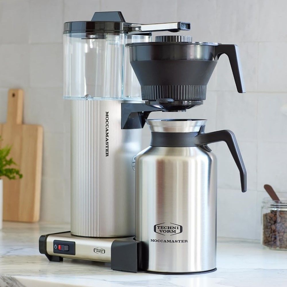 MOKA  CDT Manual-Adjust Drip-Stop 60oz Coffee Maker - Brushed