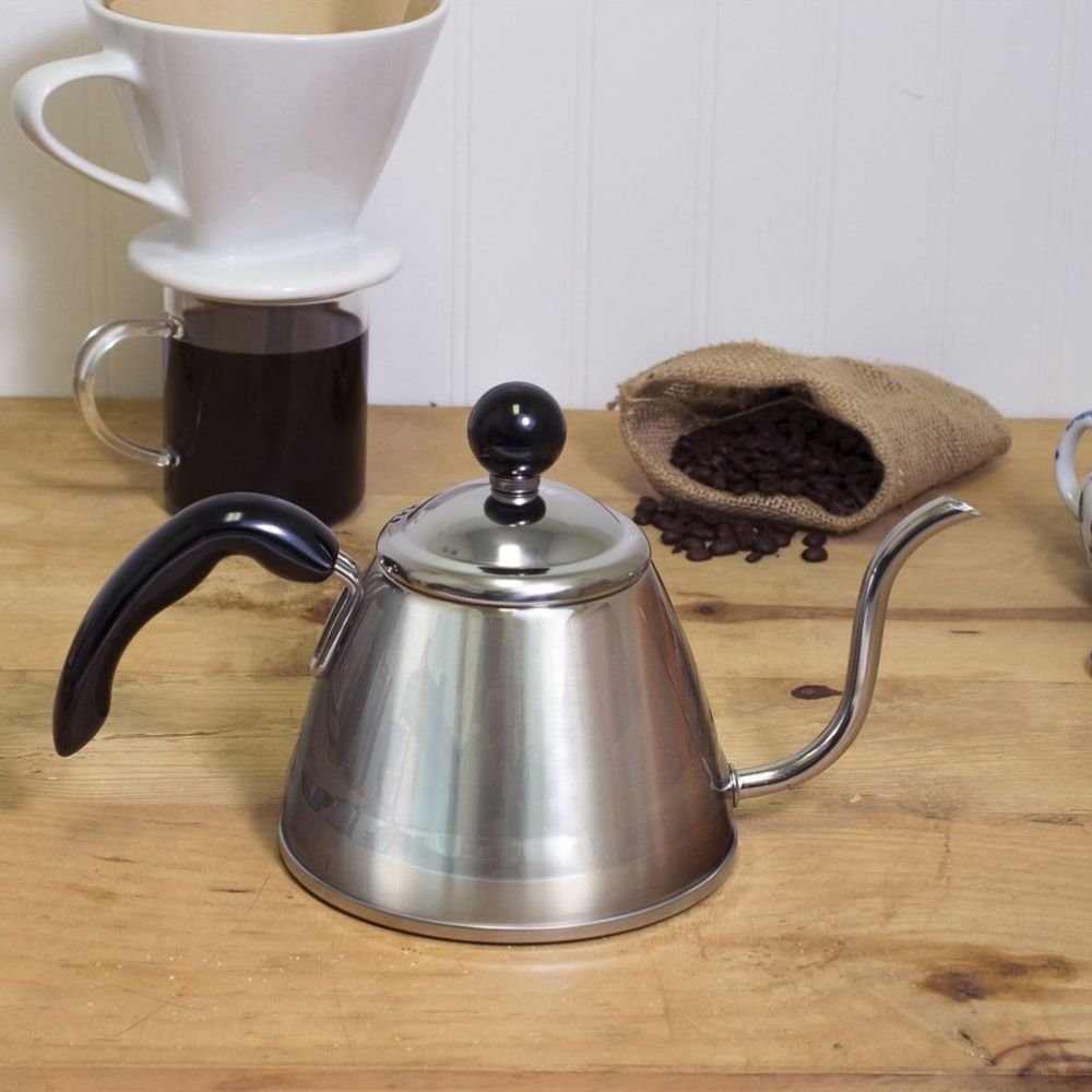 Harold Imports 32oz Narrow Spout Fino Gooseneck Stainless Steel