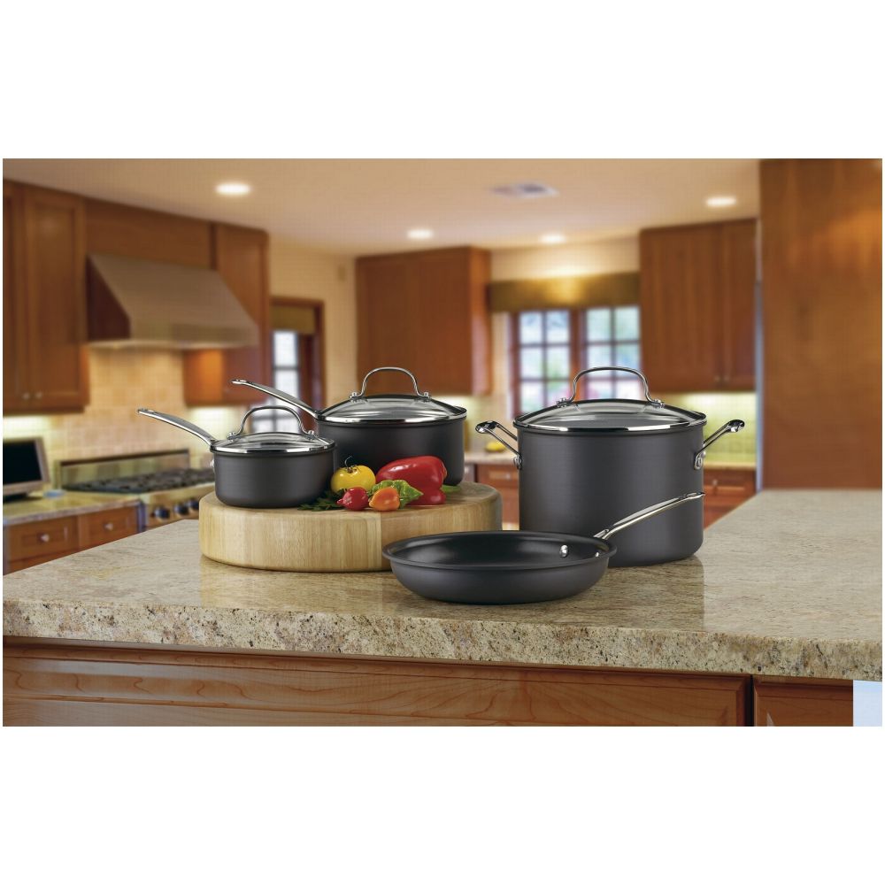 7pc Cuisinart Chef's Classic Cookware Set (Nonstick) | Everything