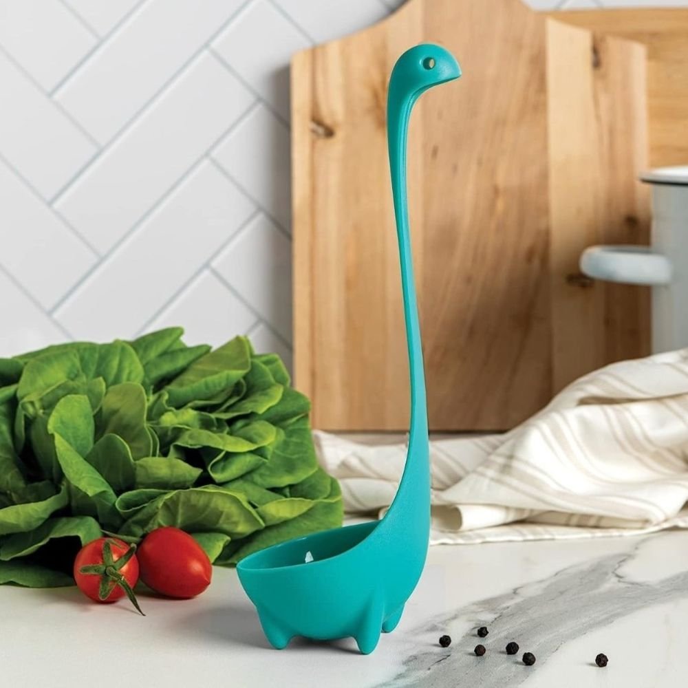 Ototo Nessie Spoon Colander Ladle Soup Kitchen (Turquoise) - Brand New