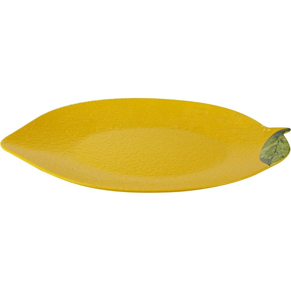 2-Piece Melamine 3-D Lemon Serving Set (Lemon Zest) | Certified
