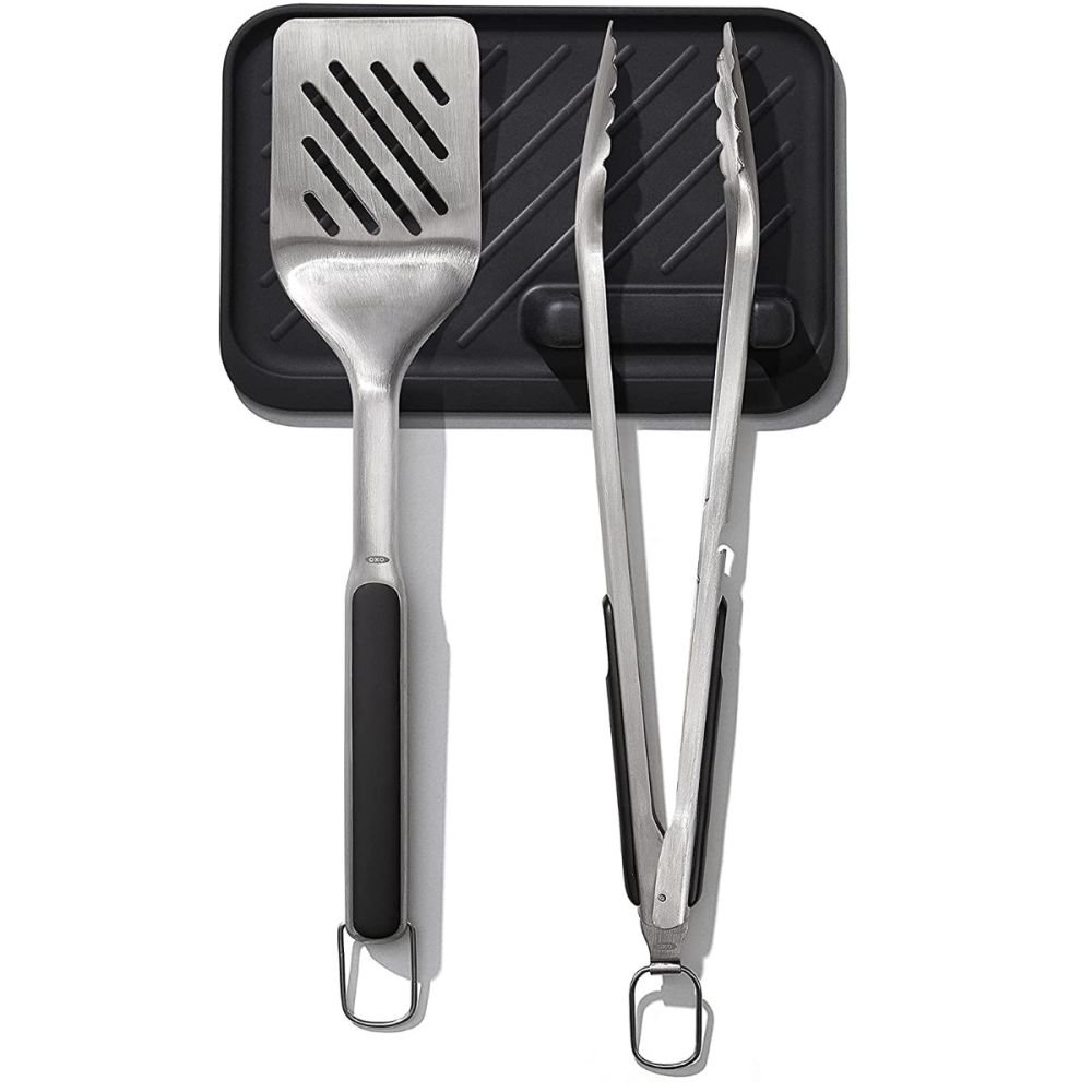 OXO 2 Piece Grilling Turner and Tongs Set