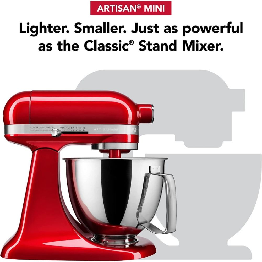 スタンドミキサー3.3L　KitchenAid Mini レッド 美品 KitchenAid Artisan Mini 3.5 Quart Stand Mixer, KSM3316X