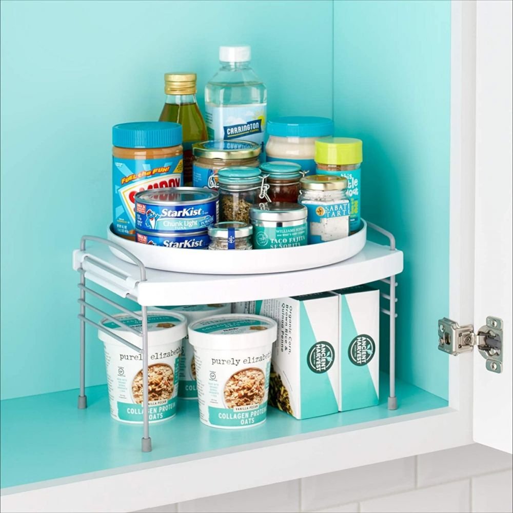 YouCopia Crazy Susan Kitchen Cabinet Turntable, Storage and Snack