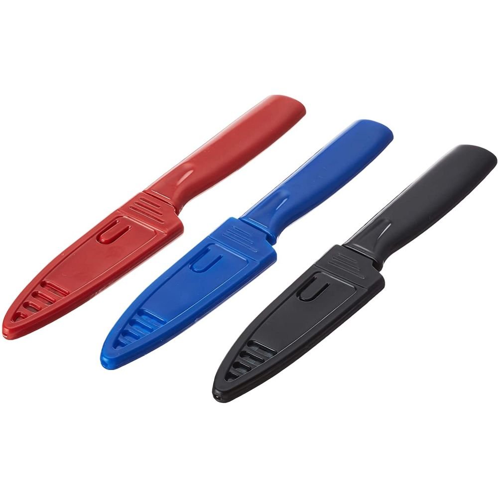 Mercer Culinary Non-Stick Paring Knives with ABS Sheaths (3 Pack)