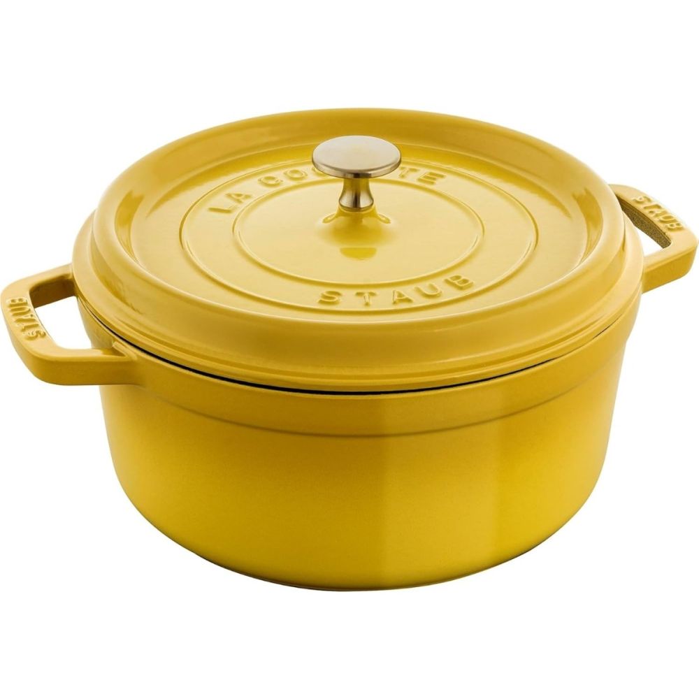 STAUB LA COCOTTE 両手鍋 イエロー　中古品 Cast Iron 4 Qt. Round Dutch Oven (Citron) | Staub | Everything