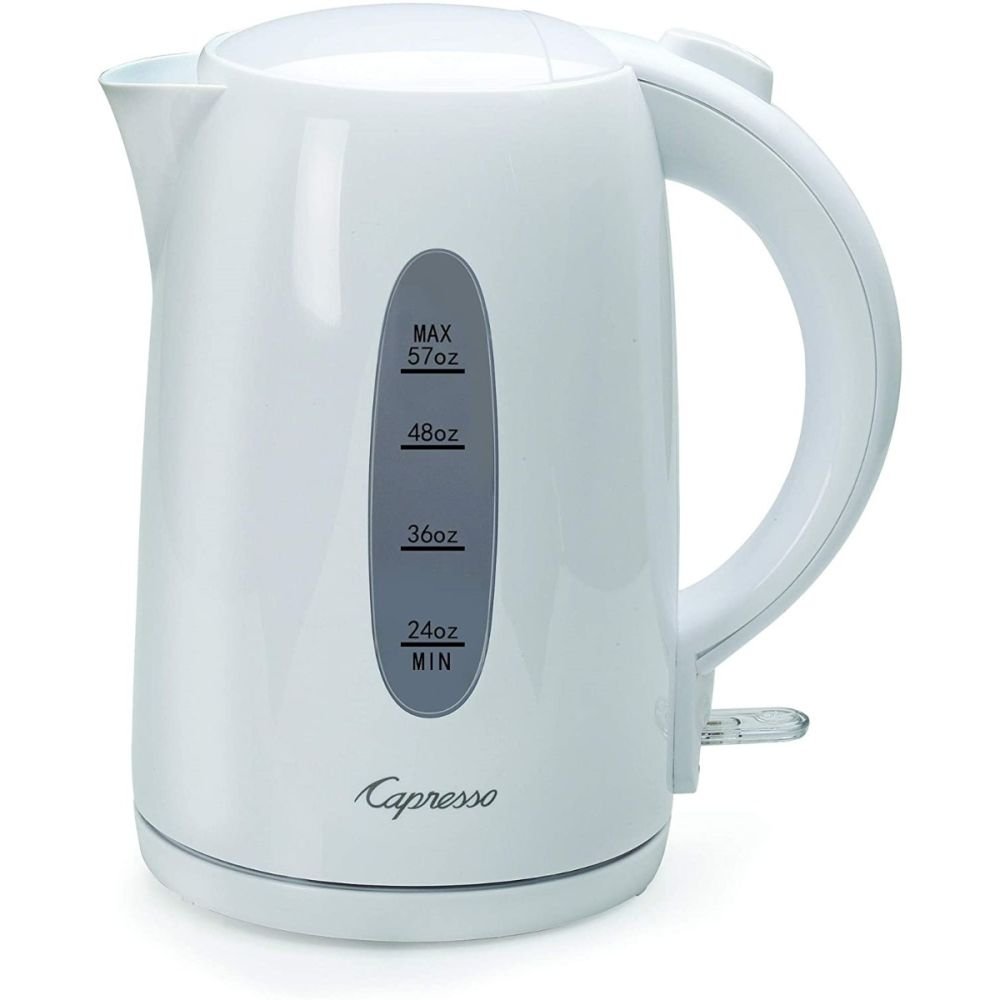 Capresso H20 White Electric Glass Tea Kettle + Reviews
