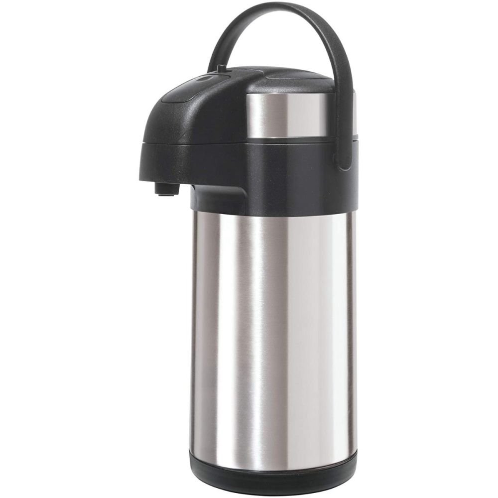 Heat-insulated, stainless steel 14-liter beverage dispenser