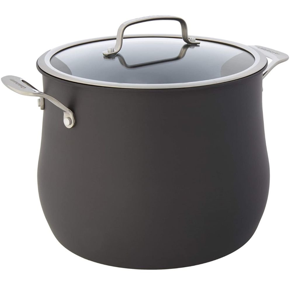 Choice 12 Qt. Standard Weight Aluminum Stock Pot with Cover