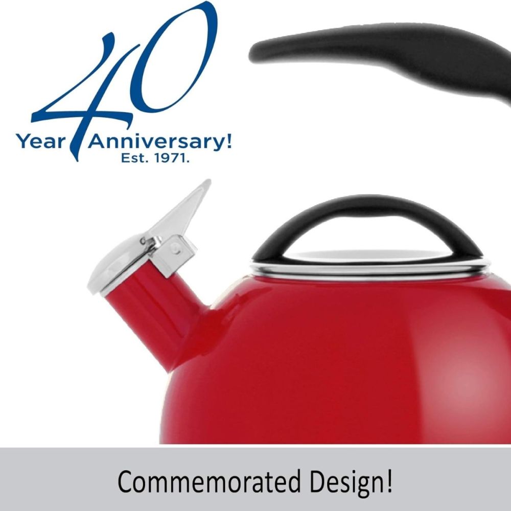 Chantal red 2024 tea kettle