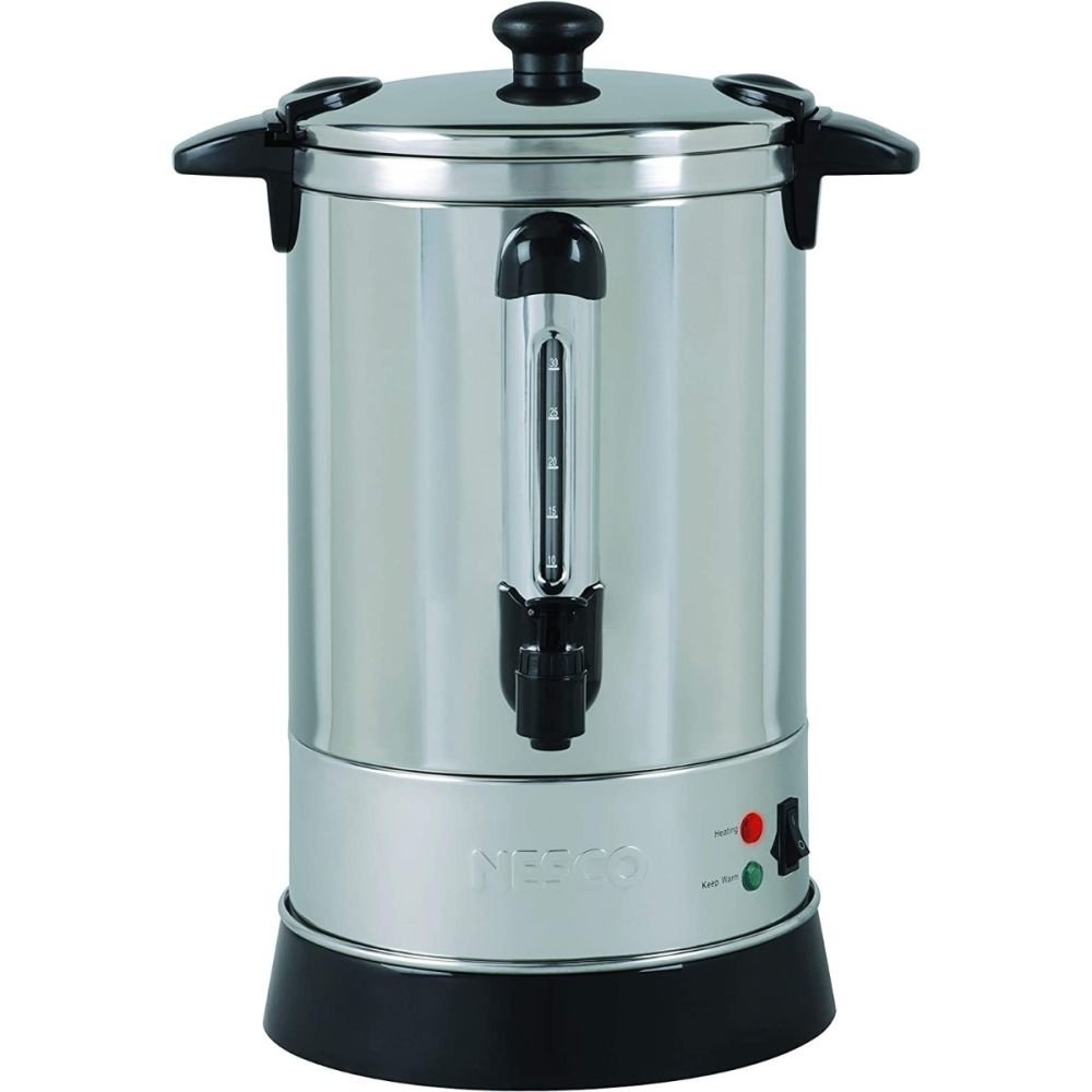 50 Cup Commercial Coffee Urn - Stainless Steel Black Urn