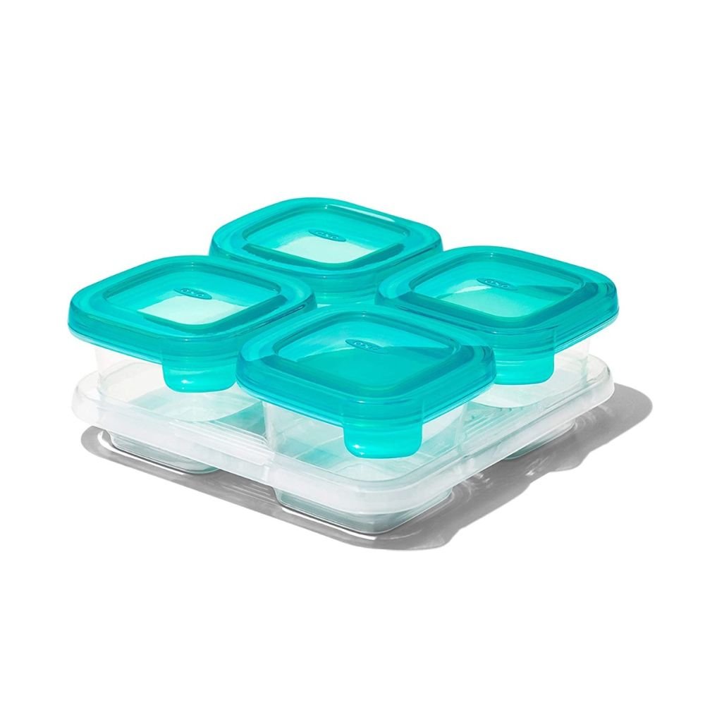 6 Pcs Silicone Baby Food Storage Containers Baby Food Freezer Tray with Lids  Silicone Baby Food