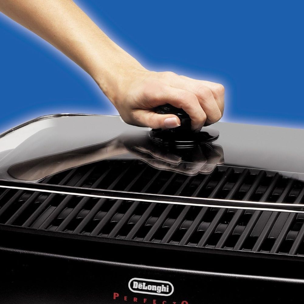 Perfecto Indoor Grill with Lid De Longhi Everything Kitchens