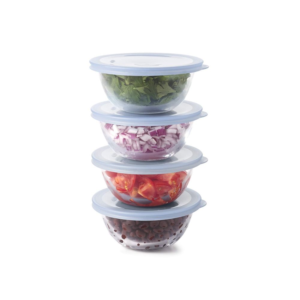 OXO 8 Piece Glass Prep Bowl Set