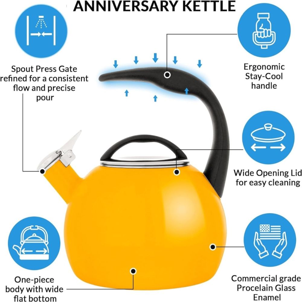 Chantal whistling tea kettle store
