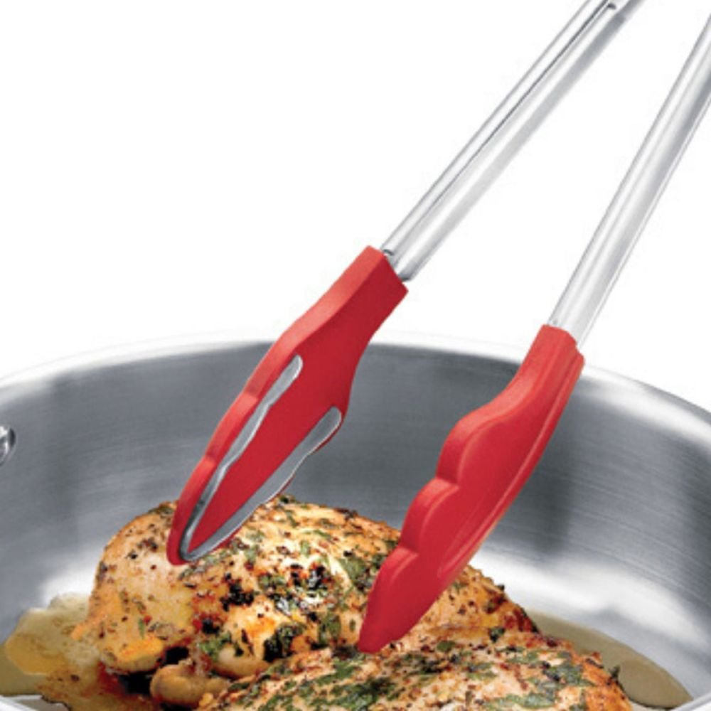 KitchenAid Red Silicone-Tipped Tongs