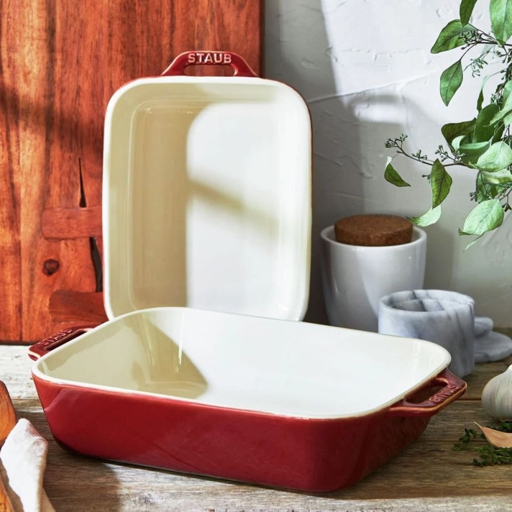 Better Homes & Gardens Classic Rim Rectangular Casserole Baking Dish, Set  of 3, White