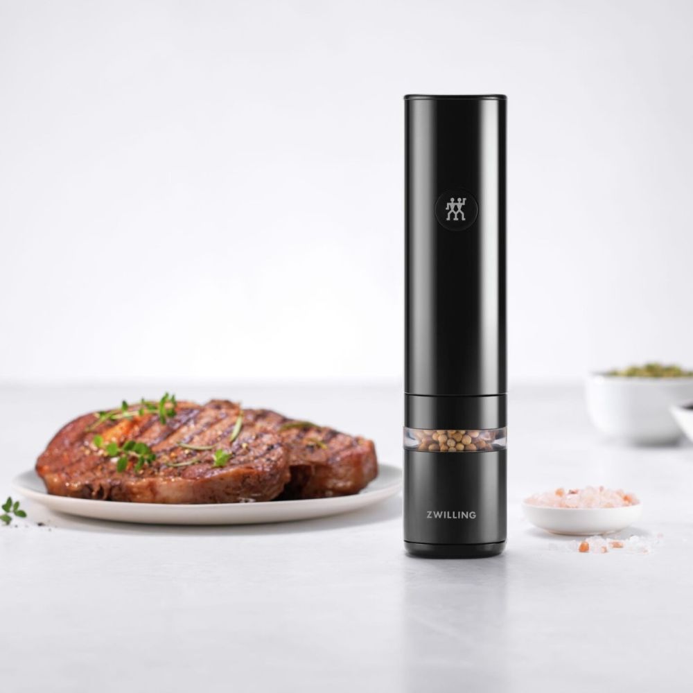 ZWILLING Enfinigy Electric Salt \u0026 Pepper Mill | Black Matte, image size:1000x1000