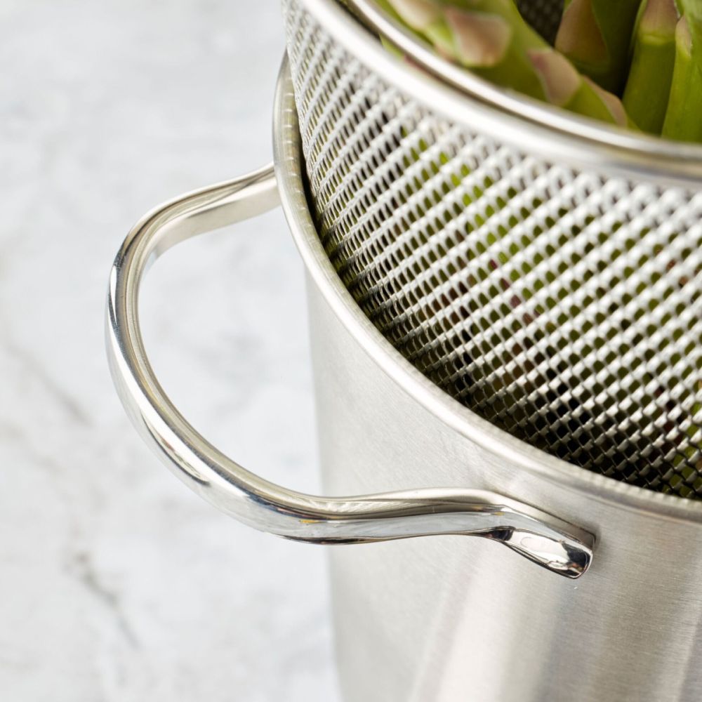 RESTO Asparagus Steamer & Pasta Pot - 4.8 Qt. 3PC | Demeyere