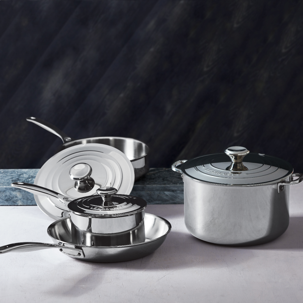 Signature Stainless Steel 7-Piece Cookware Set | Le Creuset