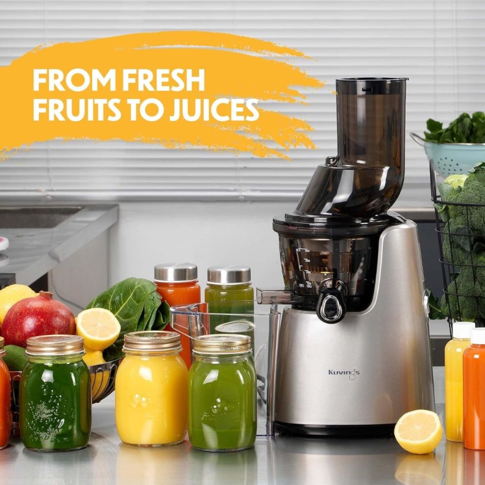 Whole Slow Elite Juicer Silver C7000S Kuvings Juicer Everything Kitchens