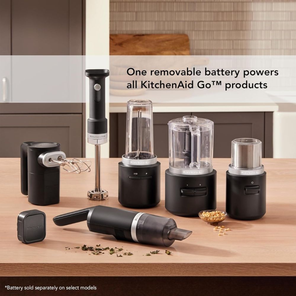 GO Cordless Blade Coffee Grinder Black Matte KitchenAid Everything Kitchens