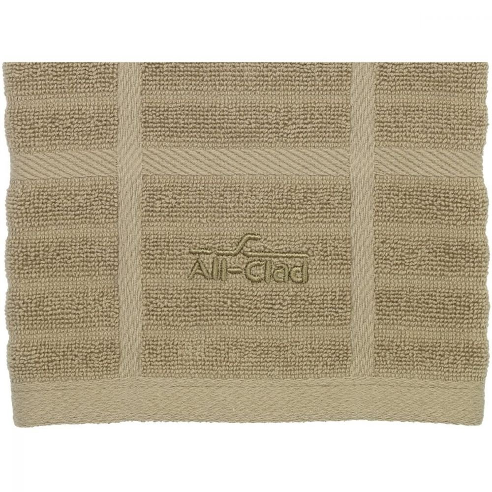 Antimicrobial Towel (Check Cappuccino), All-Clad