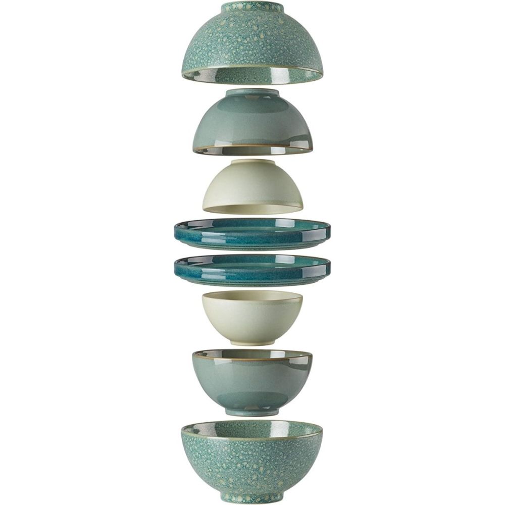 テルビーナ８本 Luna 8-Piece Nesting Dinnerware Set (Green) | Lenox