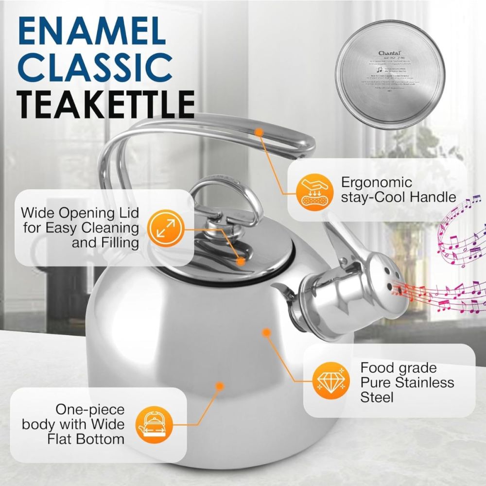 Chantal Enamel Chantal Tea Kettle Stainless Steel Chantal Classic
