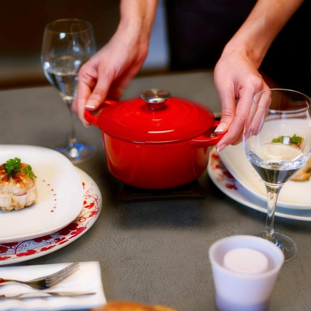 Le Creuset 10.5 Oz Mini Cocotte with Stainless Steel Knob