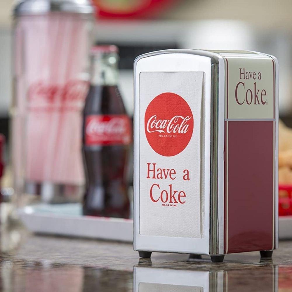TableCraft Coca-Cola "hanno un Coke" 100ct TOVAGLIOLI Logo-Si adatta a CC301 Dispenser 