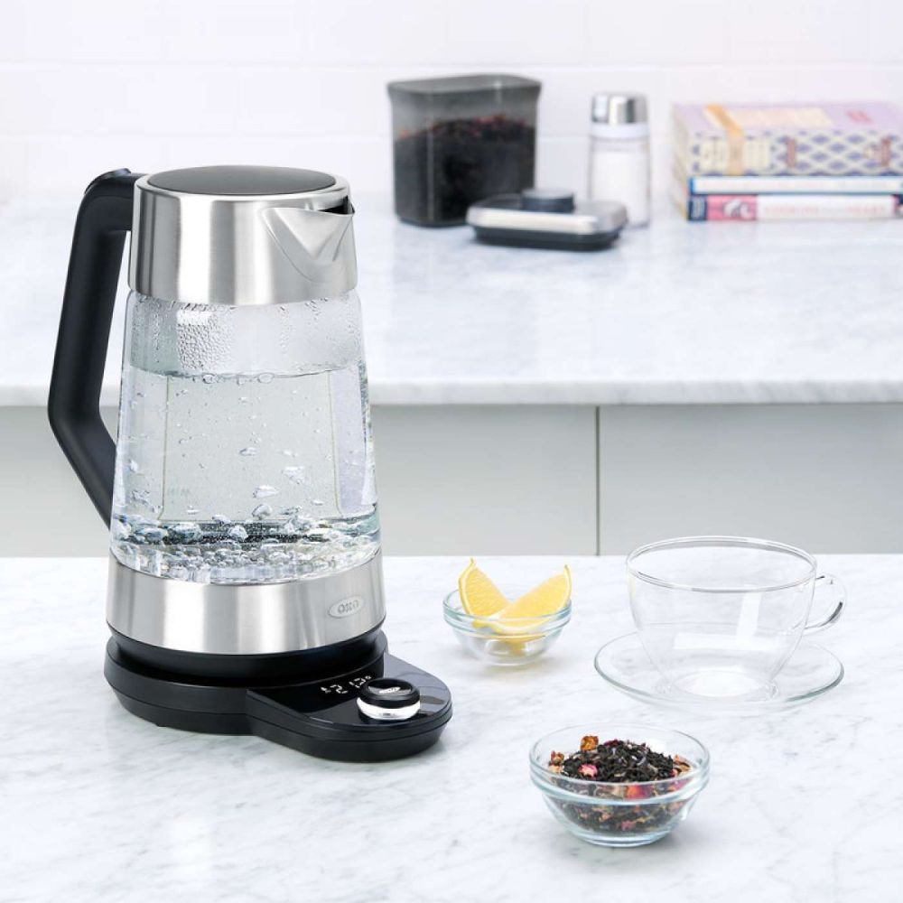 Oxo on clarity cordless glass electric kettle discount