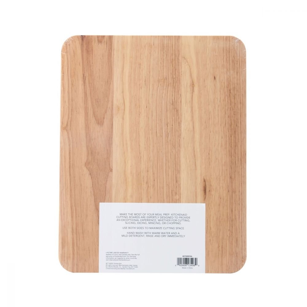 2021 KitchenAid Classic Nonslip Plastic Cutting Board, 11 X 14 Inch, White  NEW
