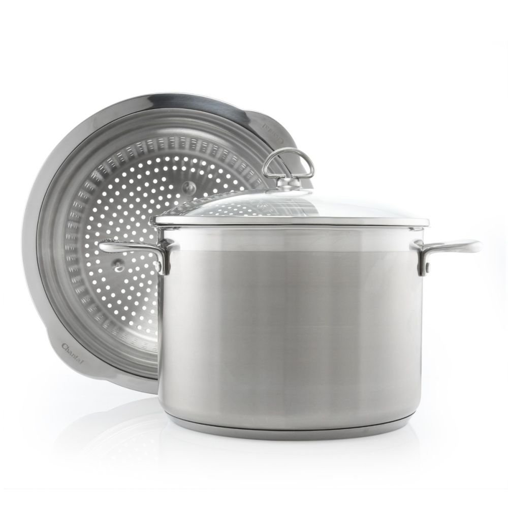  Chantal Induction 21 Steel Sauteuse with Glass Tempered Lid  (5-Quart): Home & Kitchen