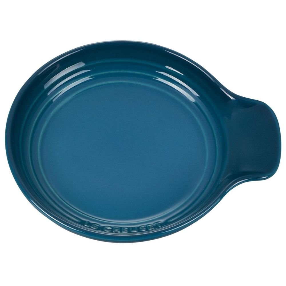 Le Creuset Stoneware Oval Spoon Rest New Deep Teal 