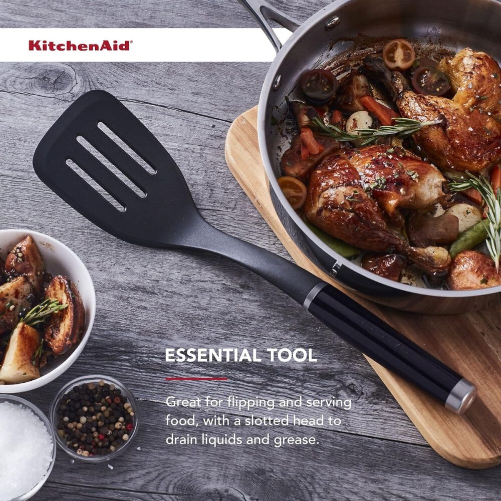 KitchenAid 13 In. Nylon Slotted Turner - Thumbnail 4