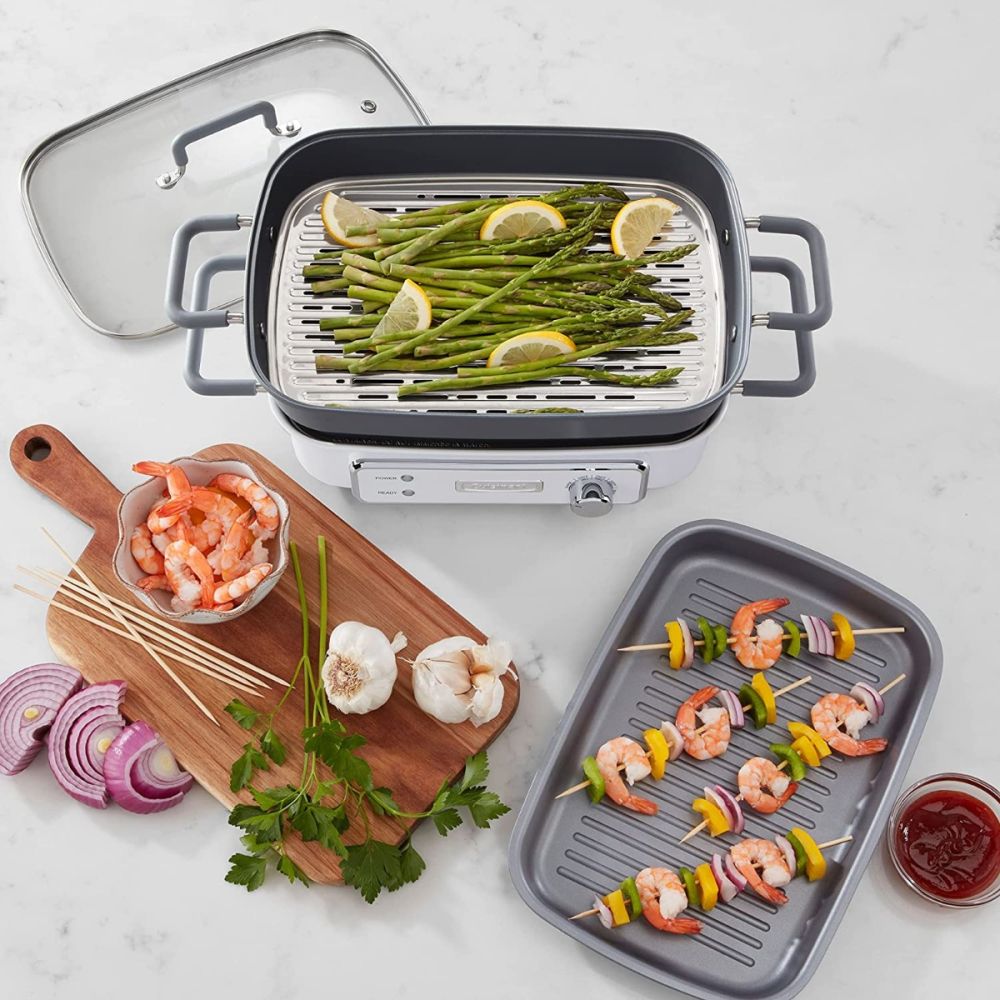 STACK5 Multifunctional Grill with Glass Lid Cuisinart Everything Kitchens