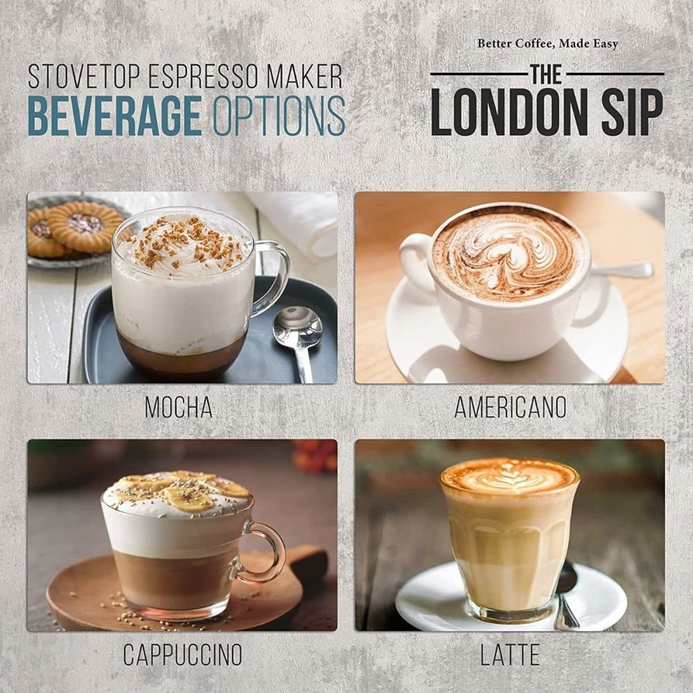 Fino Stovetop Espresso Maker, 9 Cup