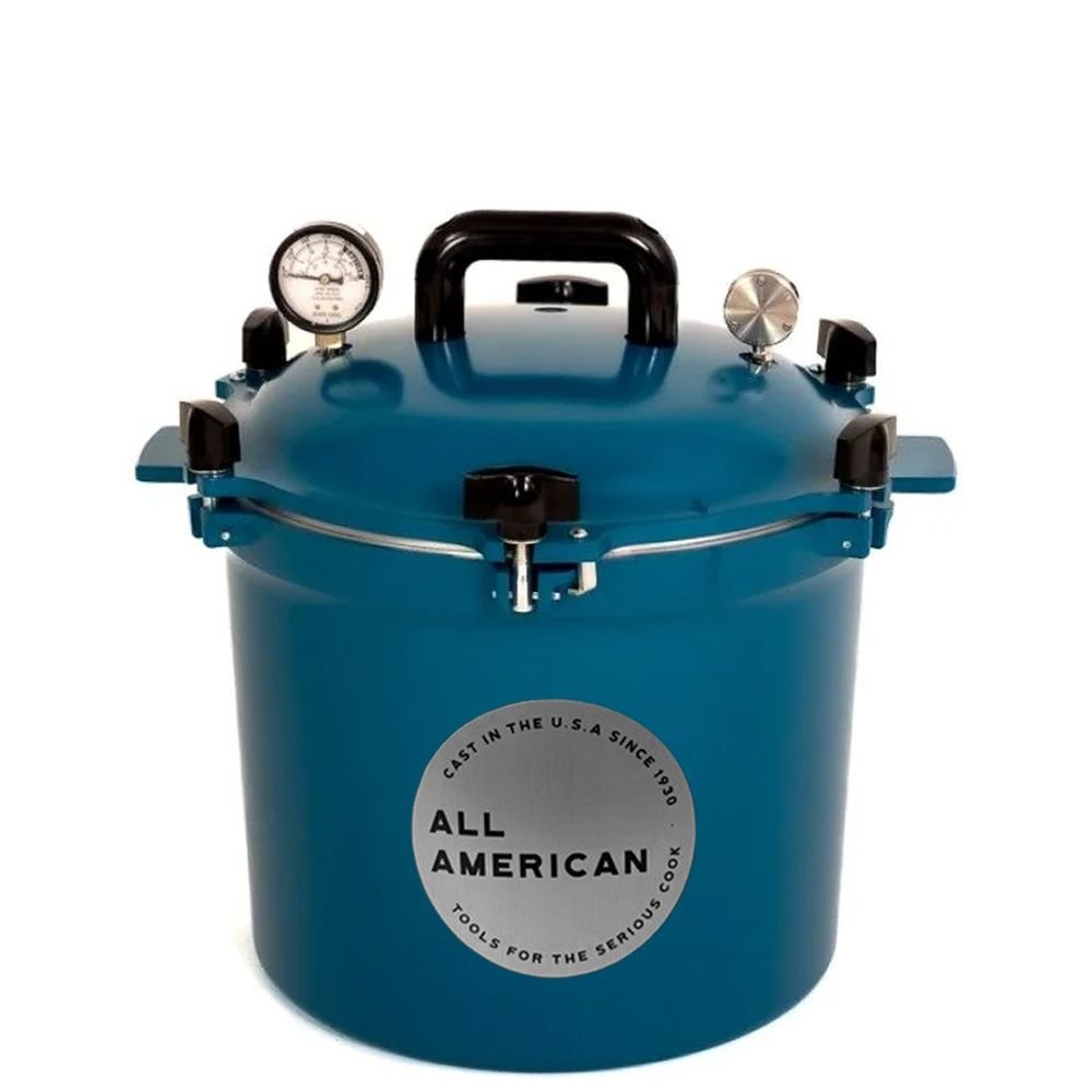 1930 No.921 Pressure Canner & Cooker 21.5 Qt (Berry Blue), All American