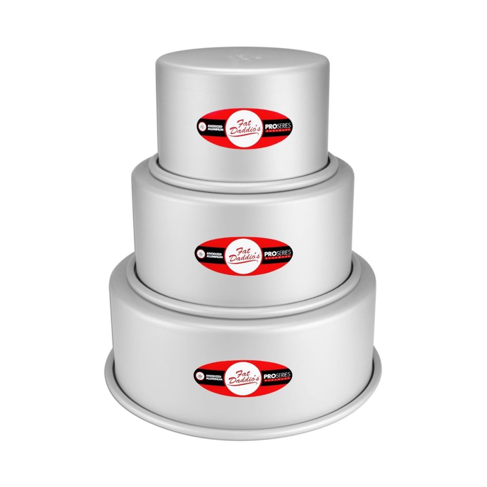Round Cake Pans Set of 3 (6", 8", 10") Fat Daddio's Everything Kitchens