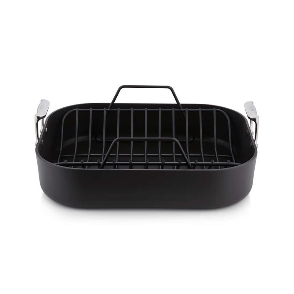 HA1 Hard Anodized Nonstick Cookware, Roaster with Rack, 13 x 16