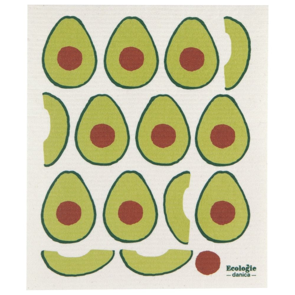 Avocado - Swedish Cloth, Sponge, Eco-friendly Dishcloth, Reusable