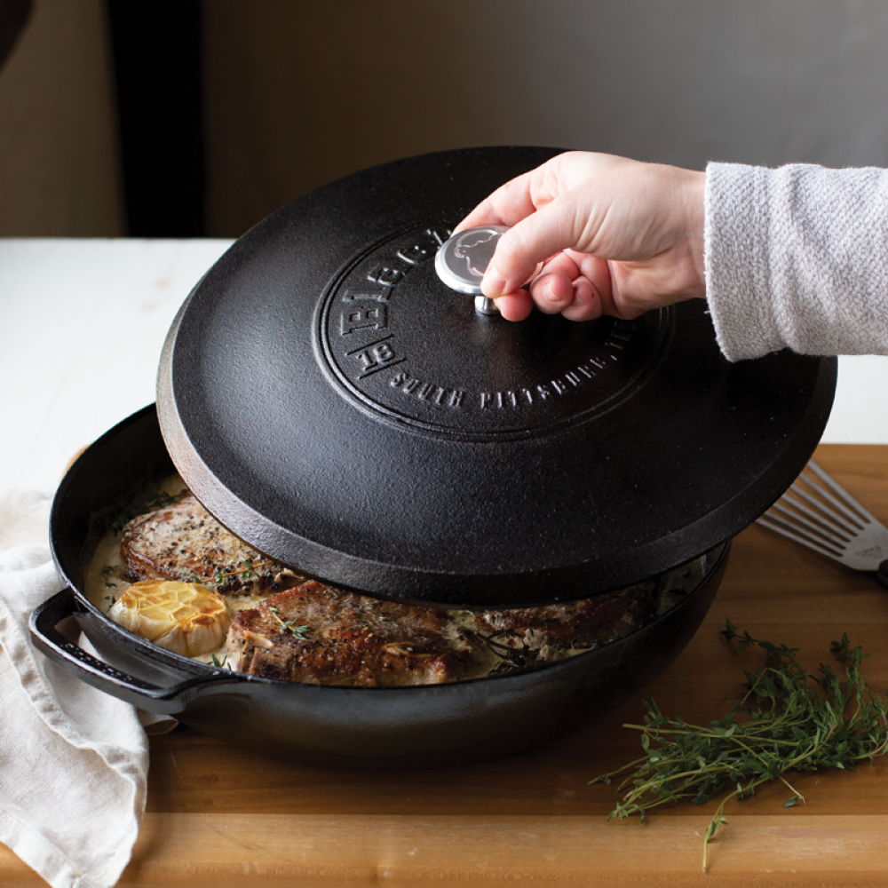 Lodge Blacklock Cast Iron Braiser - Thumbnail 3
