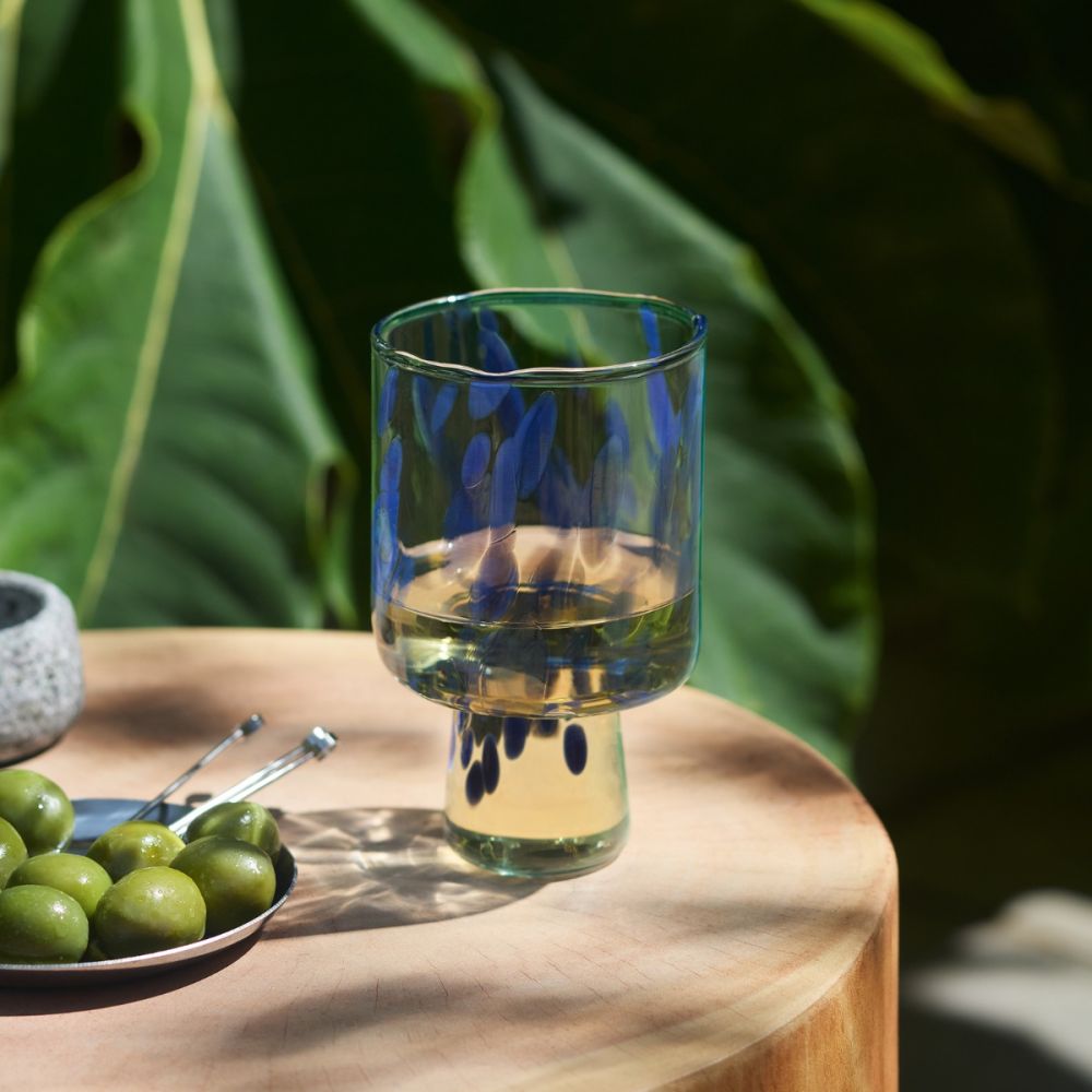 libbey glass wine Libbey Classic Blue Stemless Wine Glass 15.25 oz – Unforgettable Engraved  Gifts