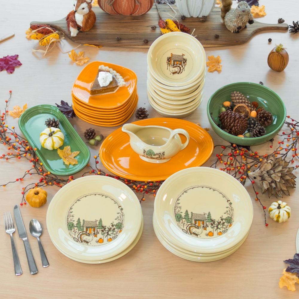 Mix Match Dinnerware Set for 8 Fall Forest Fiesta Everything Kitchens