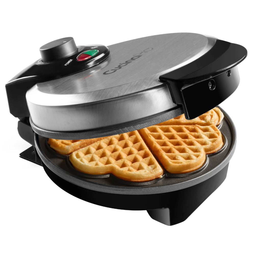 Mini Waffle Maker with Removable Plates, 2 in 1 Cars and Trucks Black