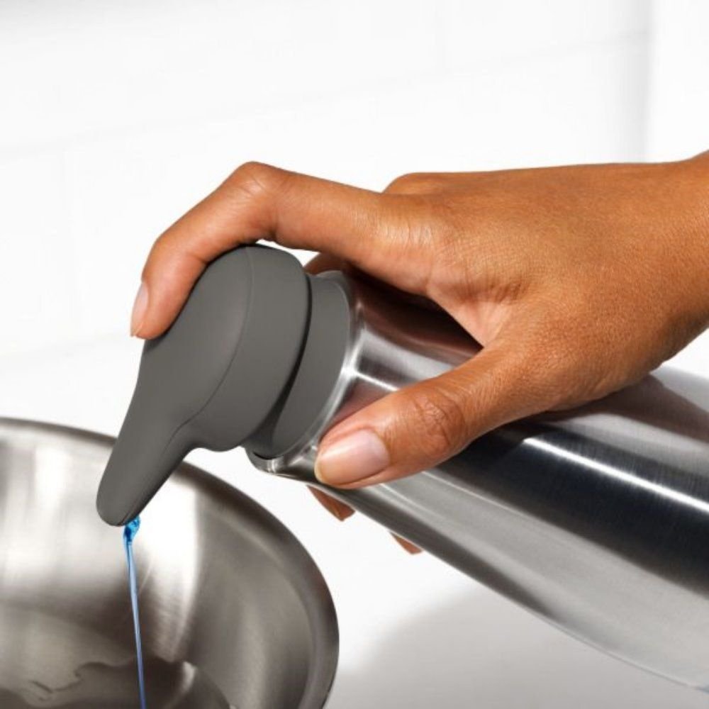  OXO Good Grips Stainless Steel Easy Press Soap Dispenser : Home  & Kitchen