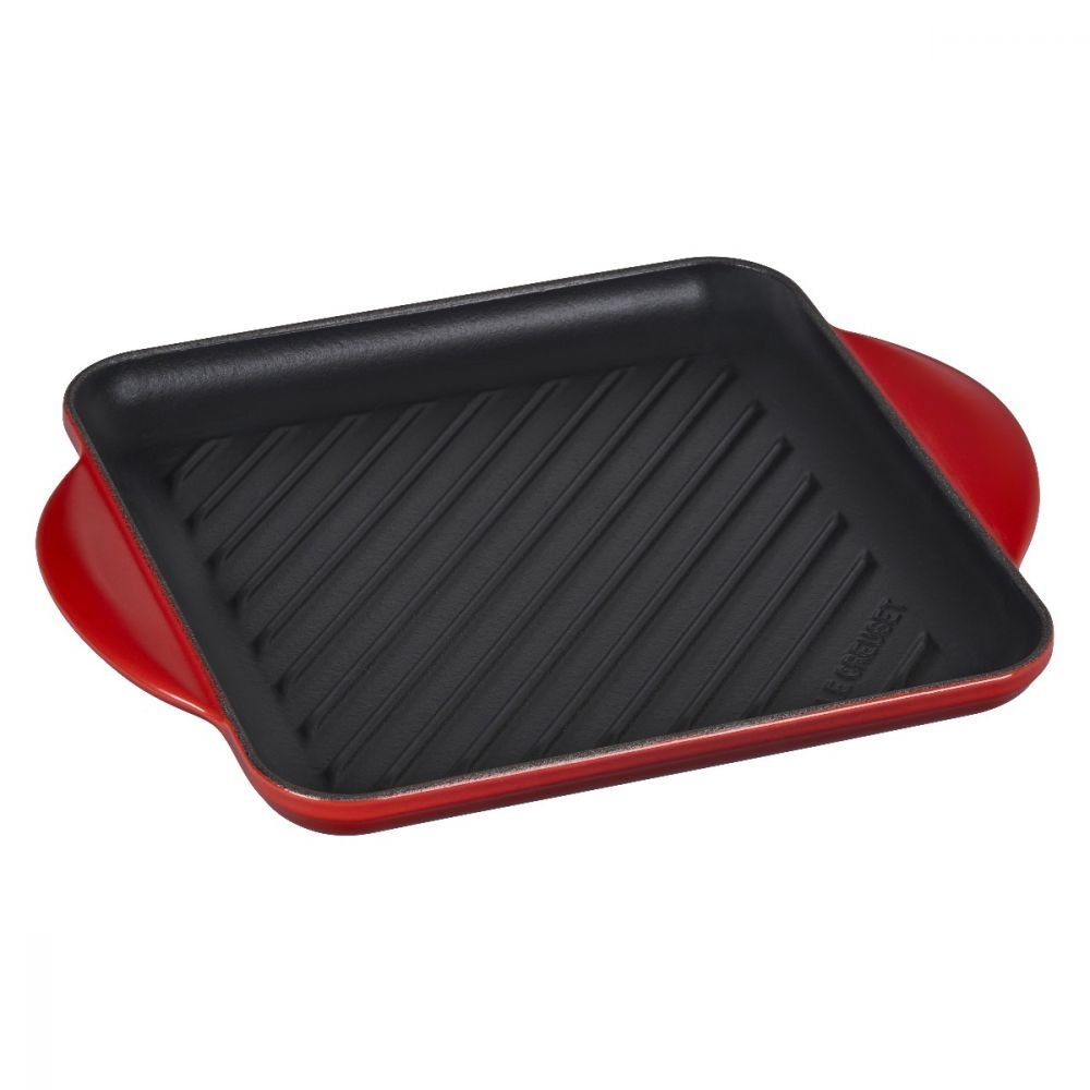 animatie Grand Antibiotica 9.5" Square Signature Enameled Cast Iron Grill Pan - Cerise/Cherry Red | Le  Creuset | Everything Kitchens