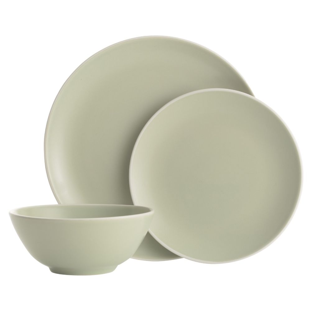 12-Piece Dinner Set (Green) | Mason 