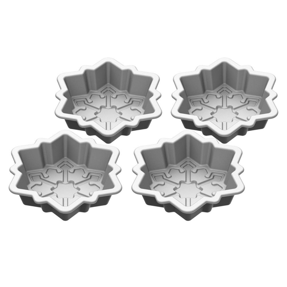 4-Piece Bakeware Mini Pan Set (Snowflake), Cuisinart